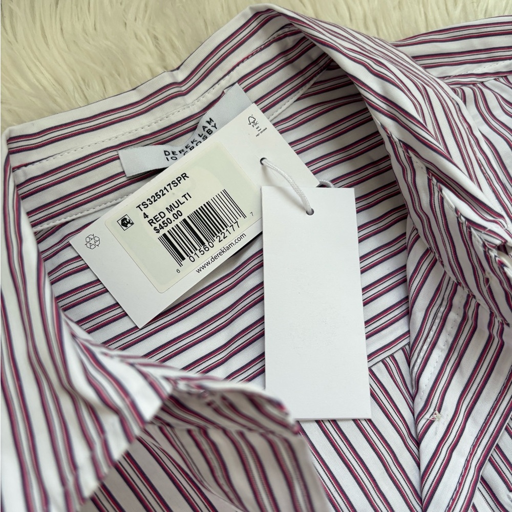 NWT Derek Lam PEI Striped Mini Shirtdress - Picture 5 of 5